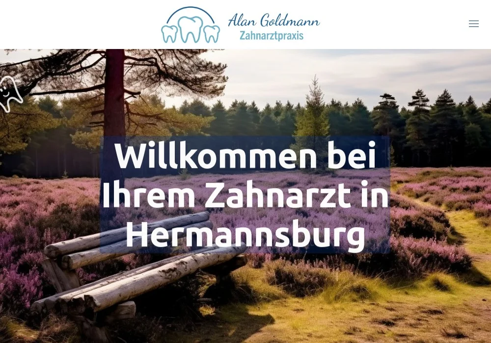 Zahnarztpraxis Goldmann Website & Branding